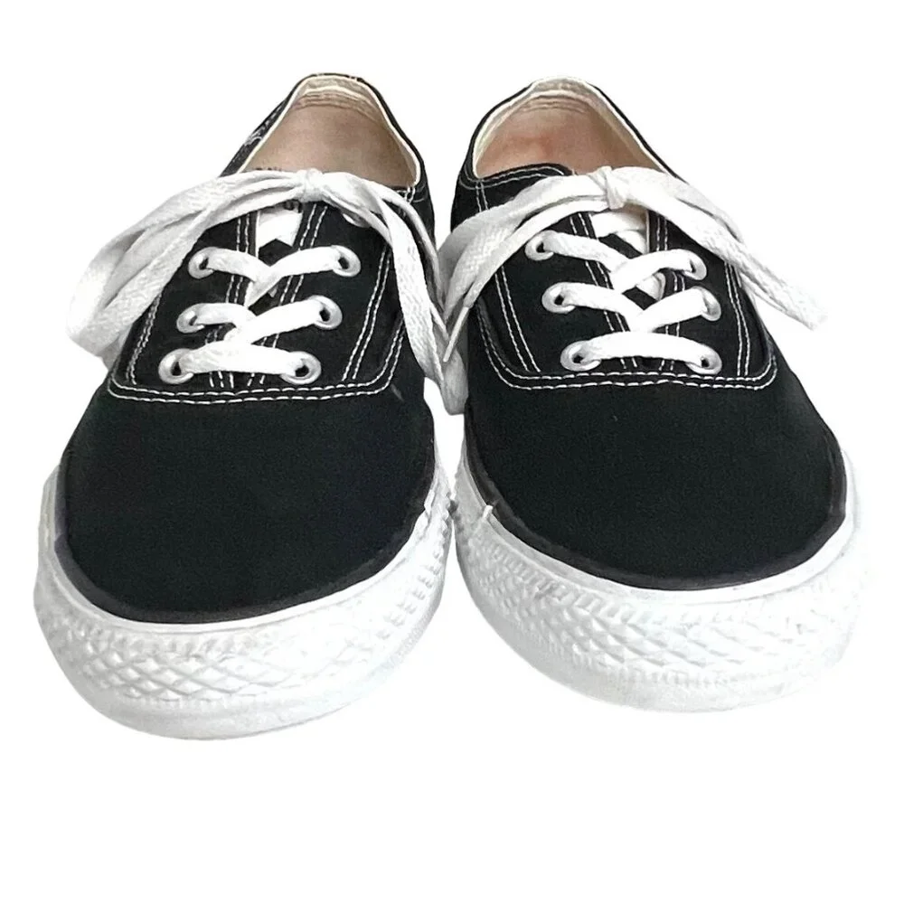 Converse All Star Black & White Canvas Low-Top CVO Ox Unisex Sneakers Size 11